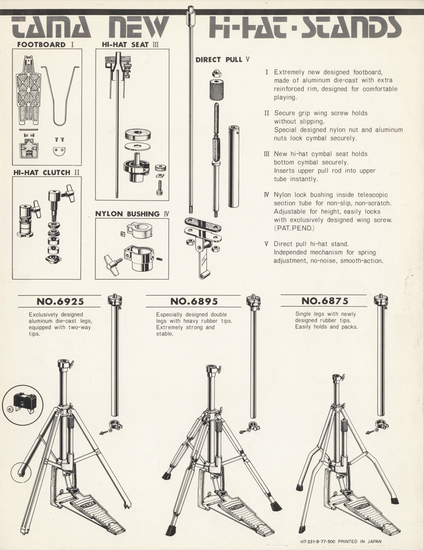 1977 Hi-Hat Stands